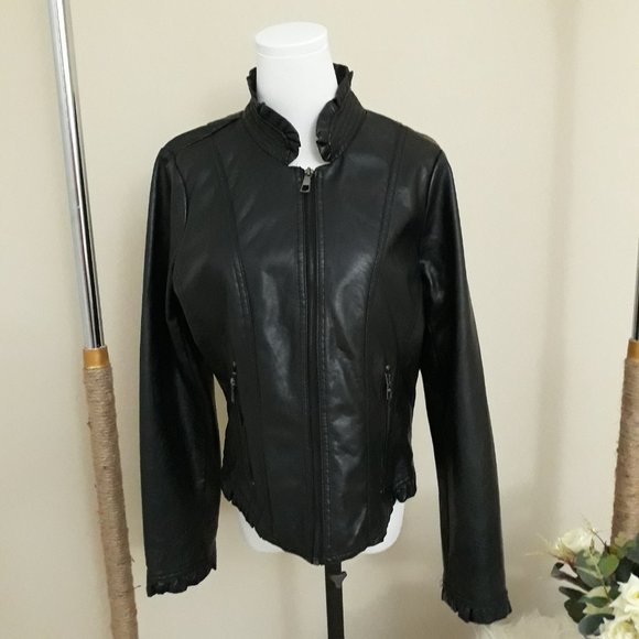 WOMEN'S BLACK JACKET/ SIZE L / LANE CRAWFORD BRAND - Picture 2 of 13